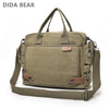 Canvas Umhängetasche Herren – Messenger Bag mit 15-Zoll Laptopfach