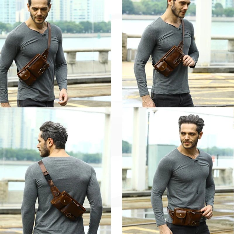 Leder-Gürteltasche Herren – kompakt & reisefreundlich