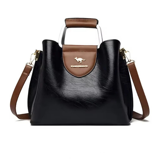 Premium-Handtasche aus veganem Leder 6L  – stilvoll, elegant & praktisch