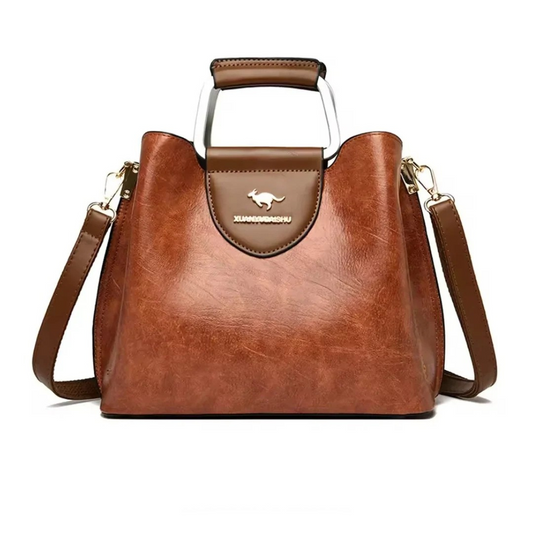 Premium-Handtasche aus veganem Leder 6L  – stilvoll, elegant & praktisch