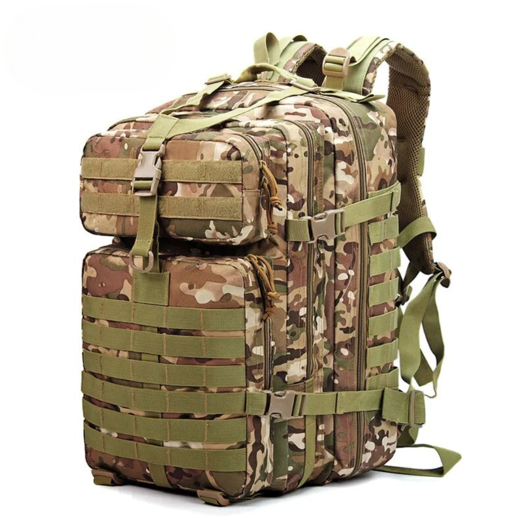 Robuster Notfallrucksack – 50L, wasserdicht & MOLLE-kompatibel