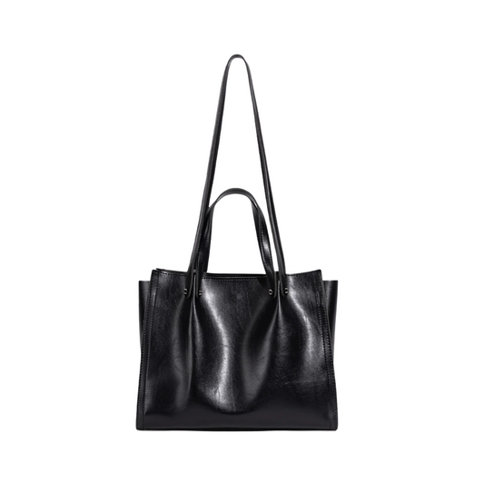 Laptop-Umhängetasche aus veganem Leder für Damen  5L– stilvoll & praktisch