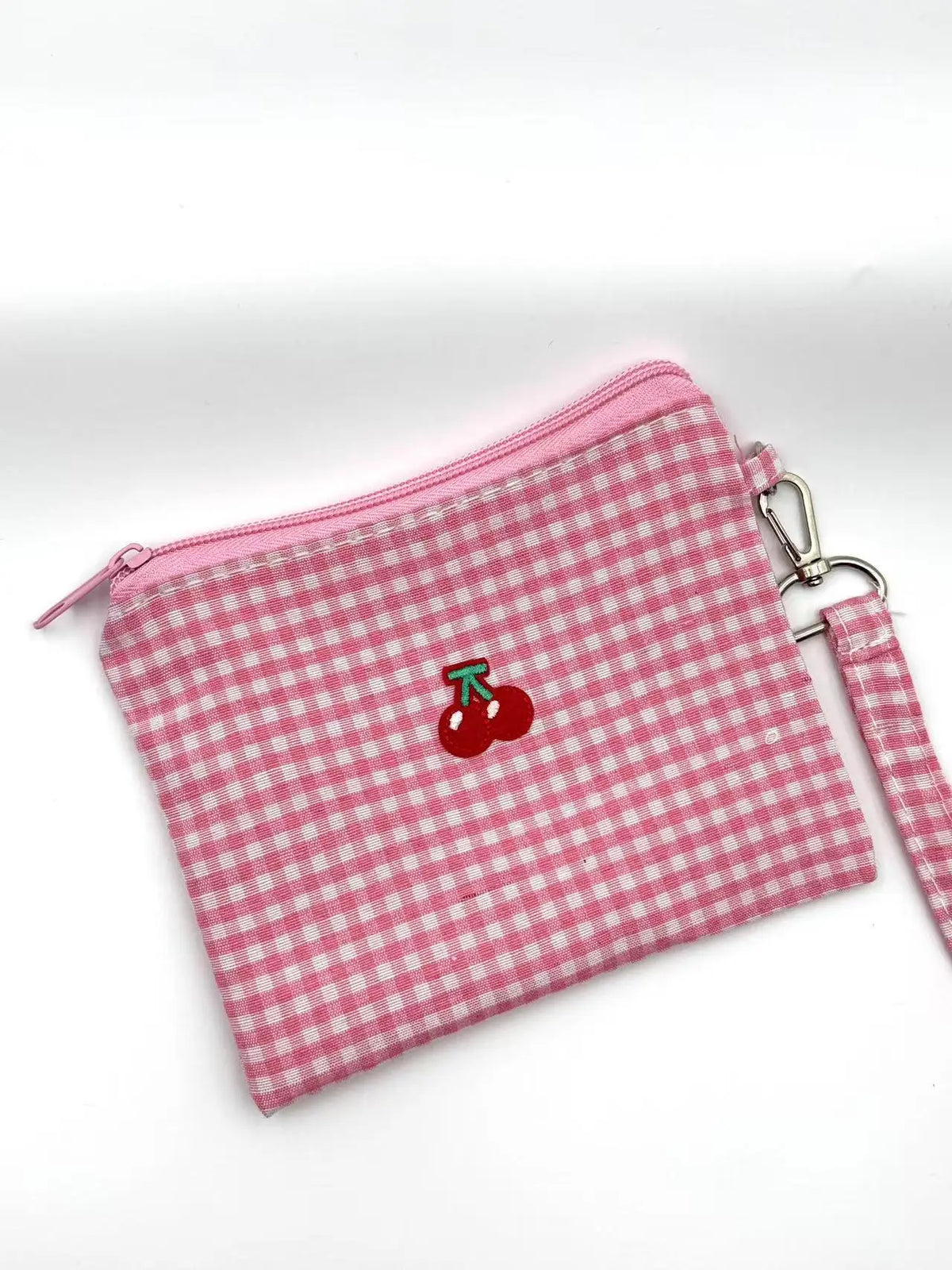 Schminktasche Kirsche Canvas – Kosmetiktasche mit Griff