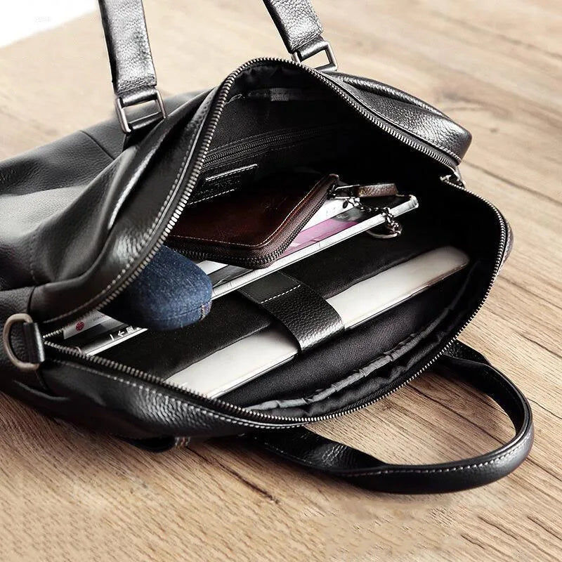 Aktentasche Herren Leder – Business Umhängetasche braun