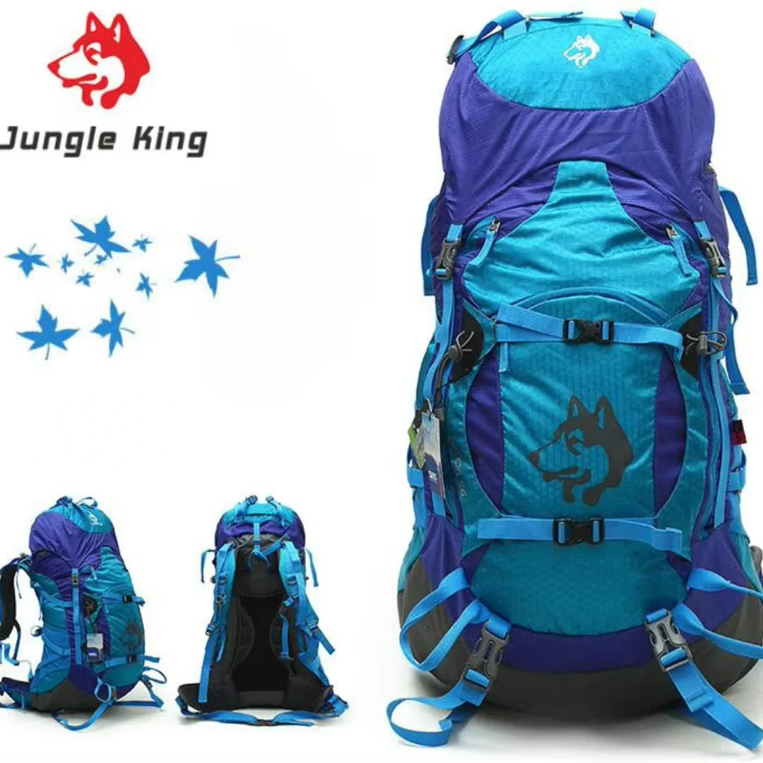 Wanderrucksack 55L Wolfspfad – Reißfest mit Regenhülle