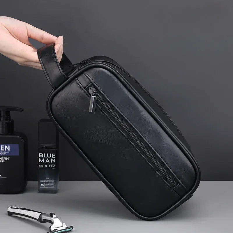 Kulturtasche Leder Herren – groß & handlich