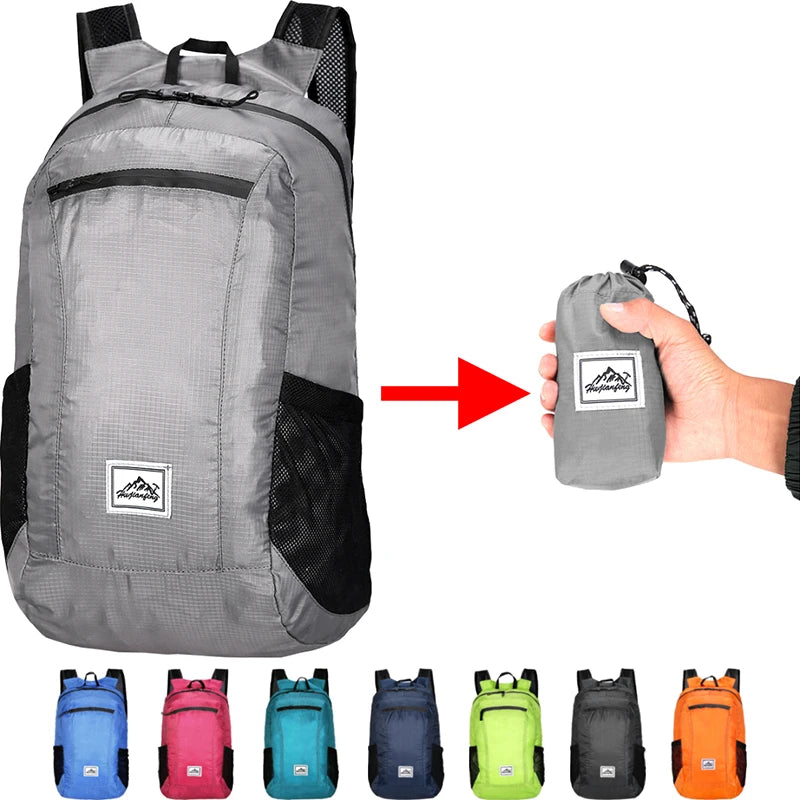 Faltbarer Rucksack 18L – Ultraleicht & Wasserdicht für Outdoor