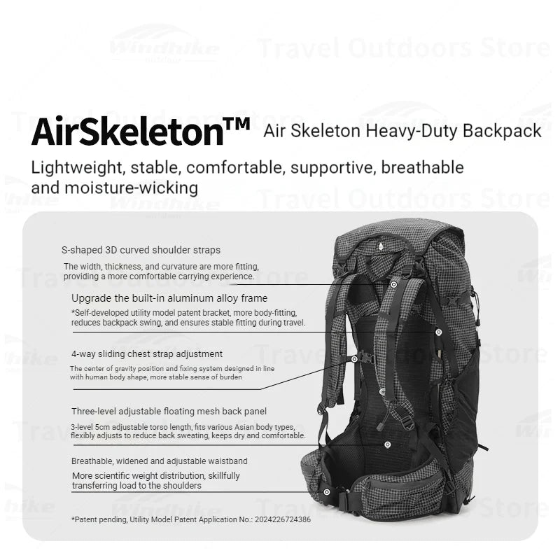 Dyneema Rucksack 45L – MOBI GARDEN Phantom Pro | Ultraleicht