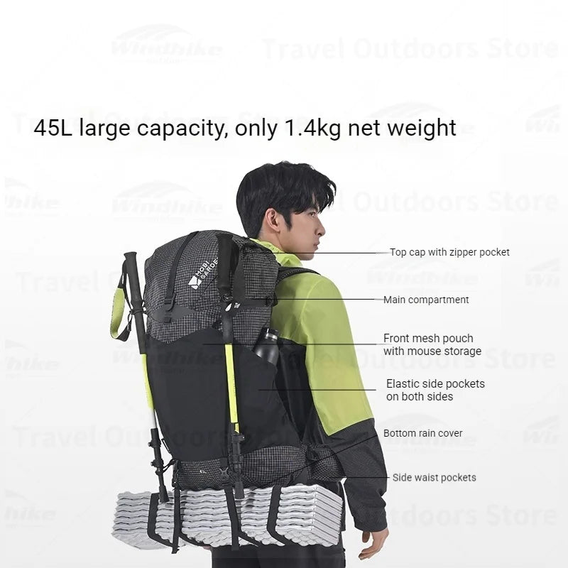 Dyneema Rucksack 45L – MOBI GARDEN Phantom Pro | Ultraleicht
