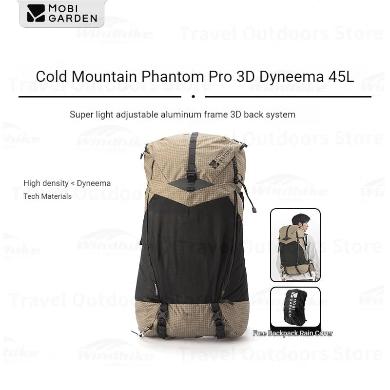 Dyneema Rucksack 45L – MOBI GARDEN Phantom Pro | Ultraleicht