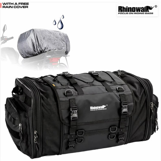 Motorradgepäcktasche wasserdicht  – erweiterbare Motorradhecktasche