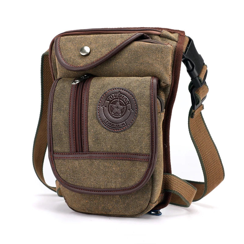 Beinholster Canvas – Motorrad Gürteltasche mit Hüftgurt