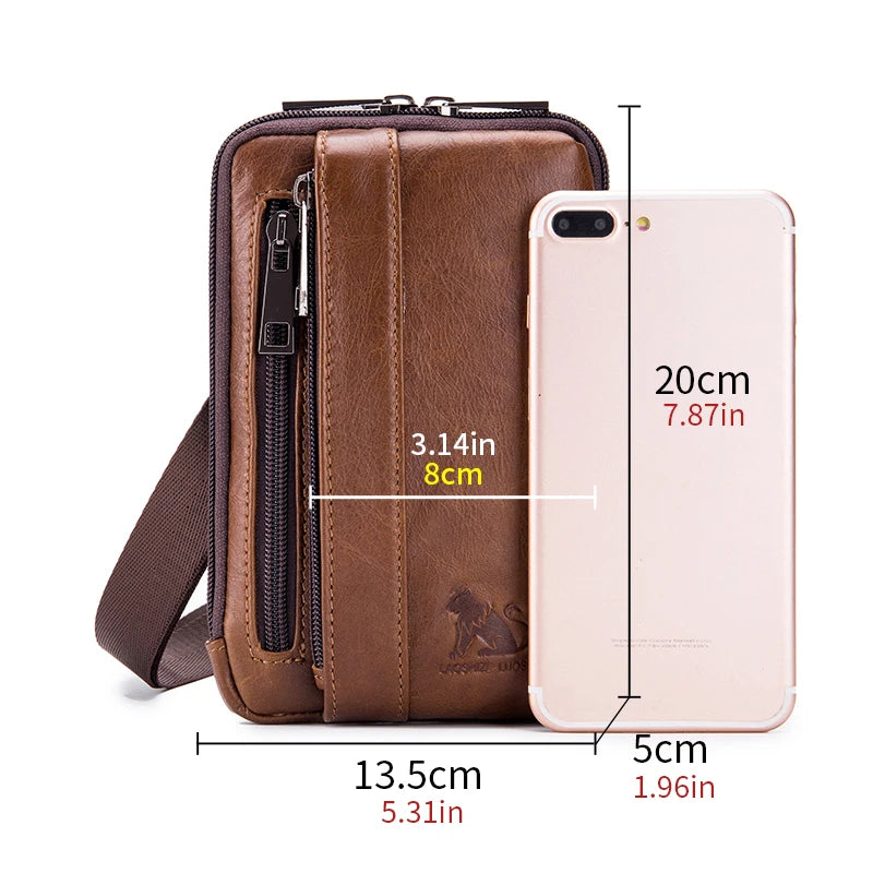 Gürteltasche Herren Leder – Multifunktional mit Haken
