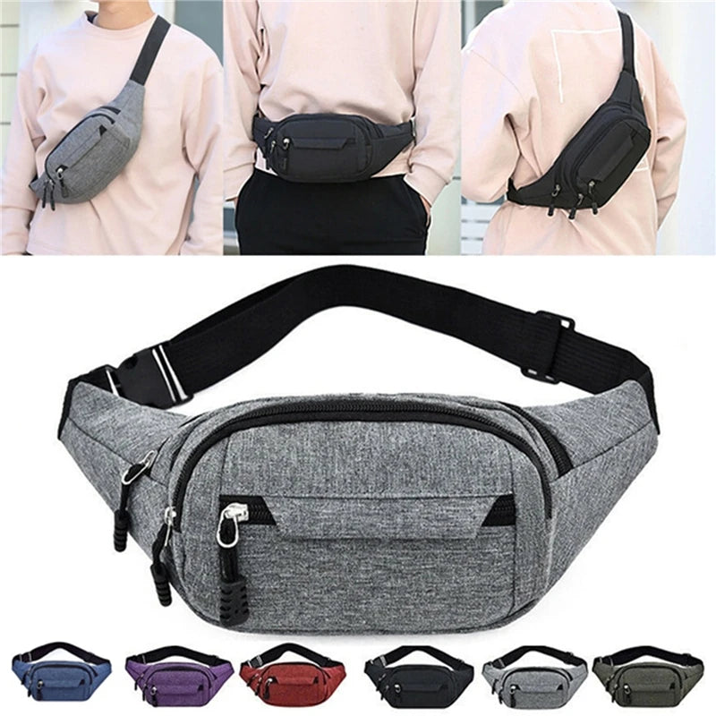 Bauchtasche Canvas – wasserabweisend & sportlich