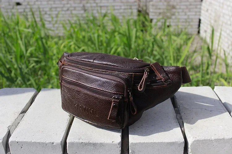 Gürteltasche Leder – Bauchtasche mit mehreren Fächern