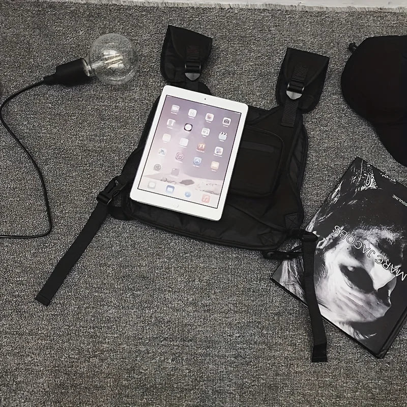 Taktische Brusttasche Streetwear – Hip Hop Vest Bag für Herren