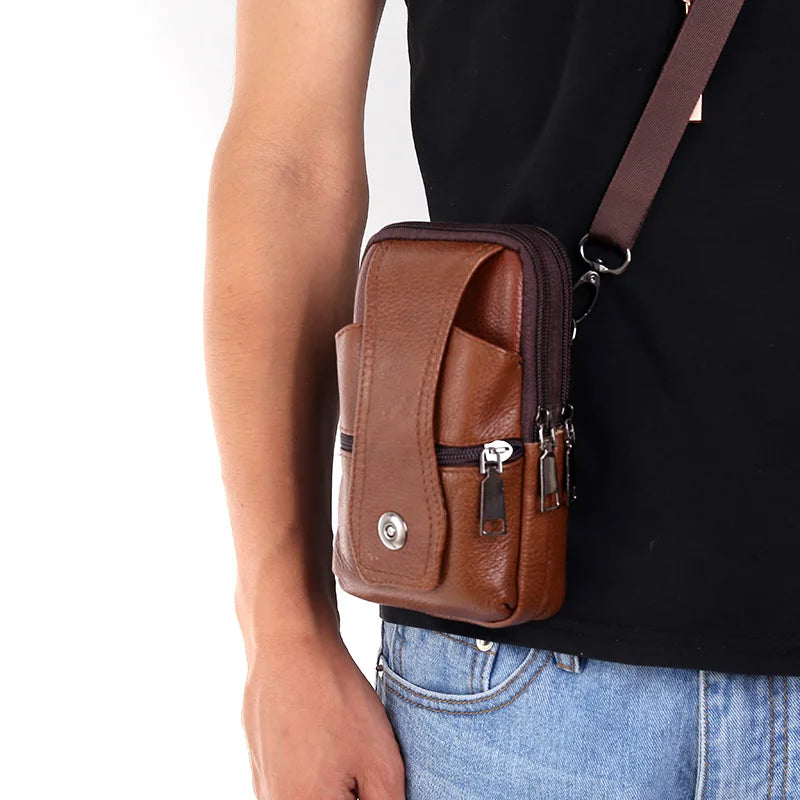 Leder-Gürteltasche Herren – Multifunktional & Geräumig