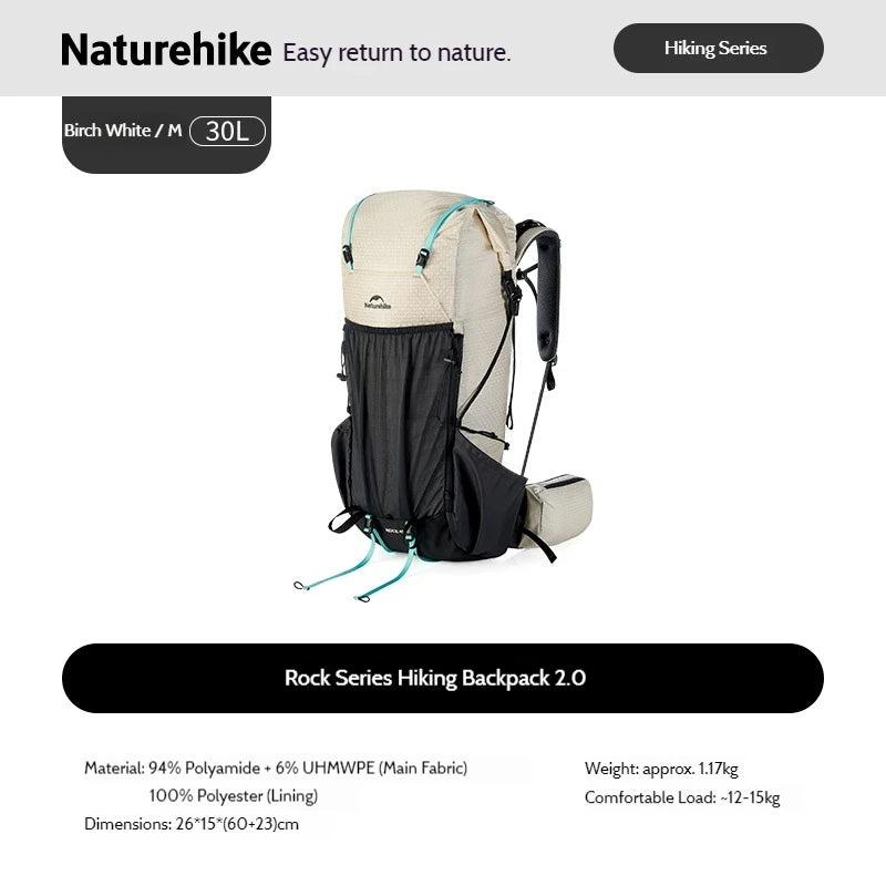 Ultraleichter Wanderrucksack Birkengeist – 30/45/60L