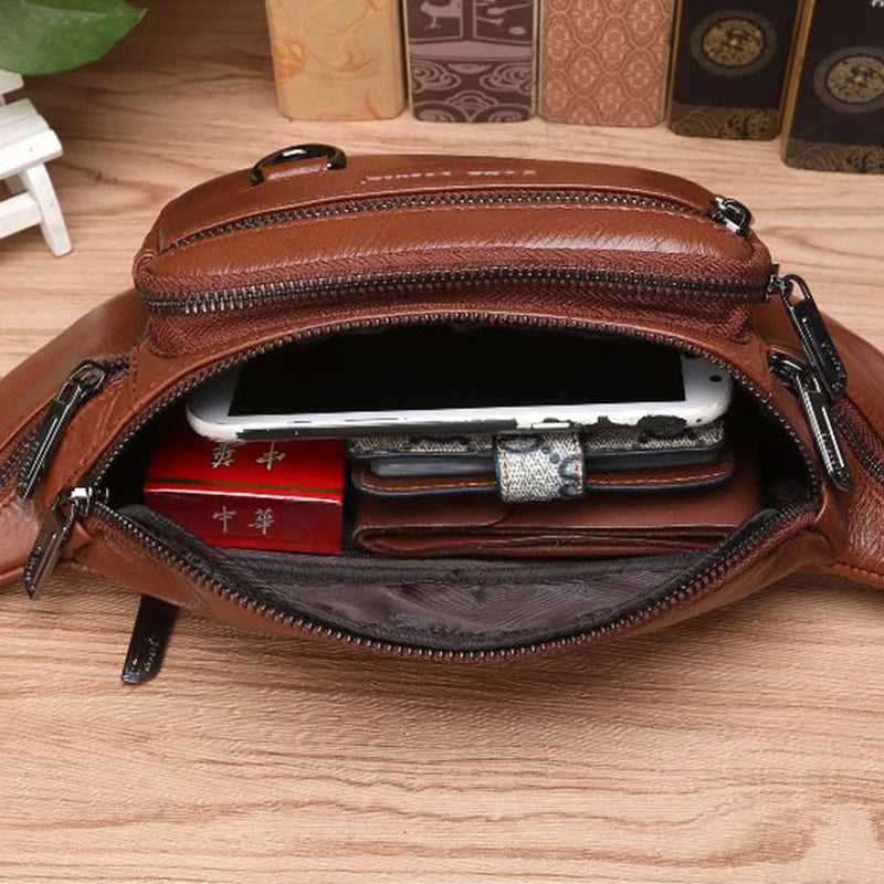 Leder-Gürteltasche Herren – Bauchtasche & Umhängetasche
