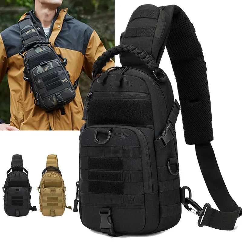 Herren Brusttasche Tactical 4L – MOLLE, Tablet-Fach & Multi-Pockets