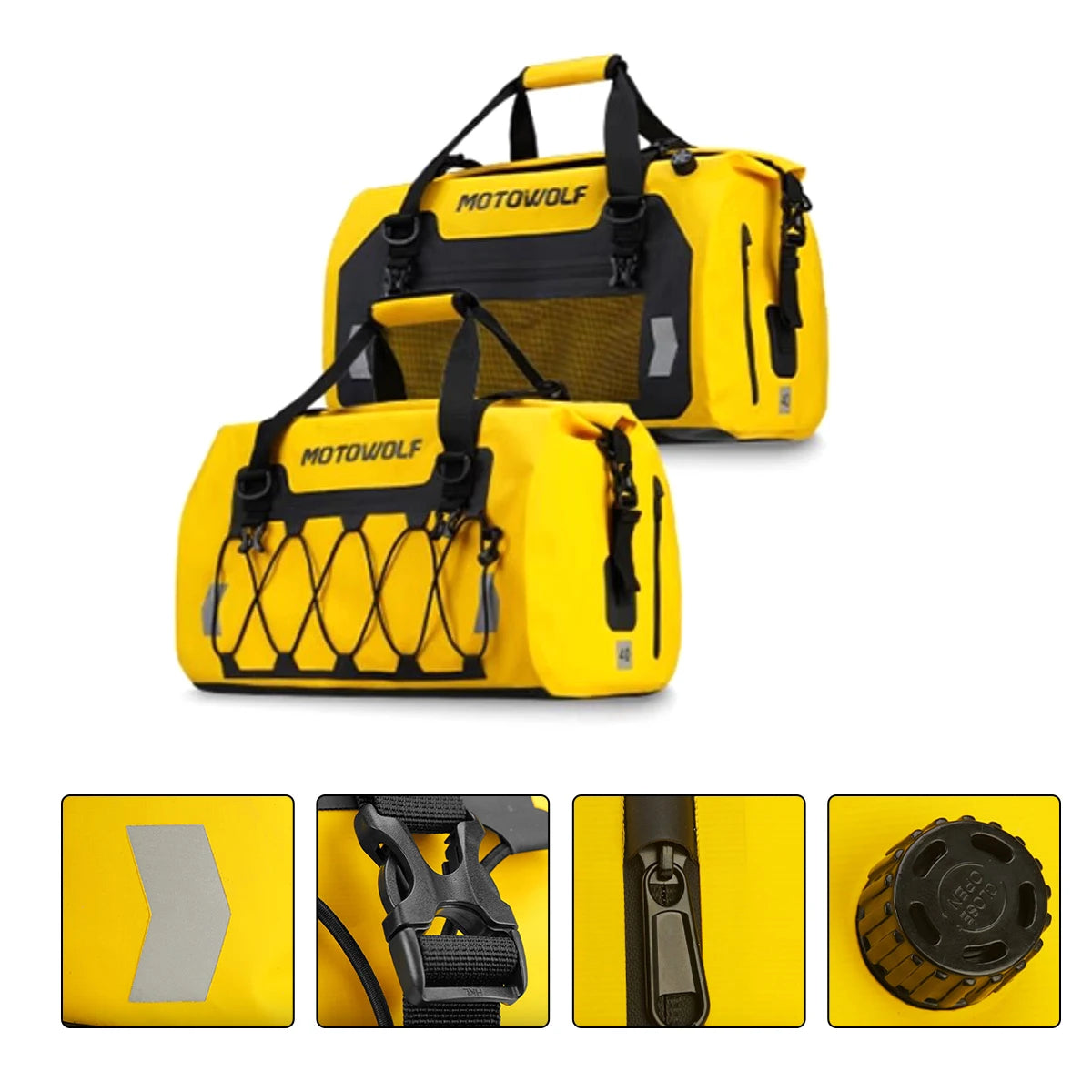 Motorradgepäcktasche wasserdicht – 40L/66L/90L Motorradhecktasche