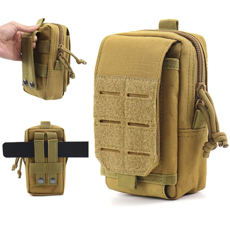 Molle Pouch Hüfttasche Outdoor Herren 1.5L – 1000D Nylon, MOLLE