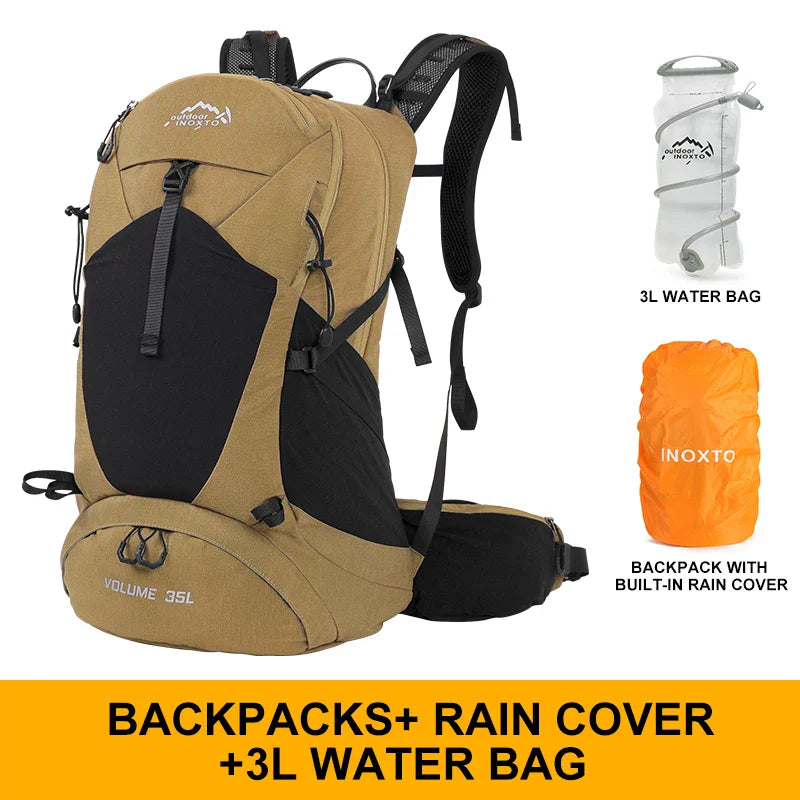 Bergsteigerrucksack 35 Liter – Regenhülle & Trinksystem-Option