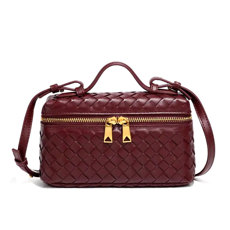 Geflochtene Handtasche aus Veganem Leder – Elegant & Vielseitig für Jeden Anlass