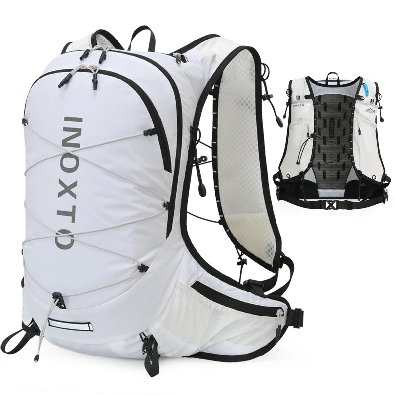 Lauf- & Fahrradrucksack 18L – Trinksystem & 360° Reflektoren
