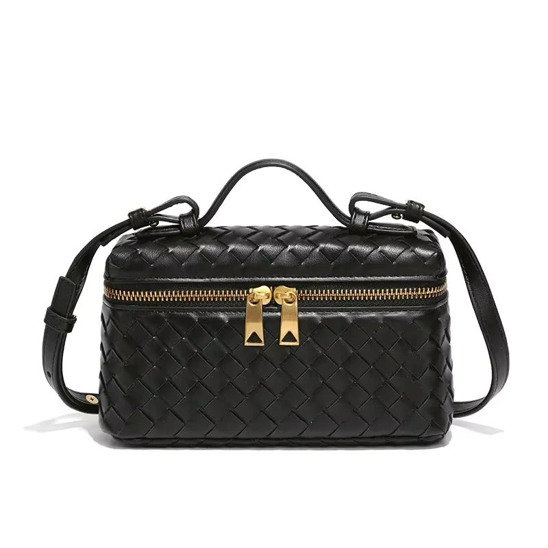 Geflochtene Handtasche aus Veganem Leder – Elegant & Vielseitig für Jeden Anlass