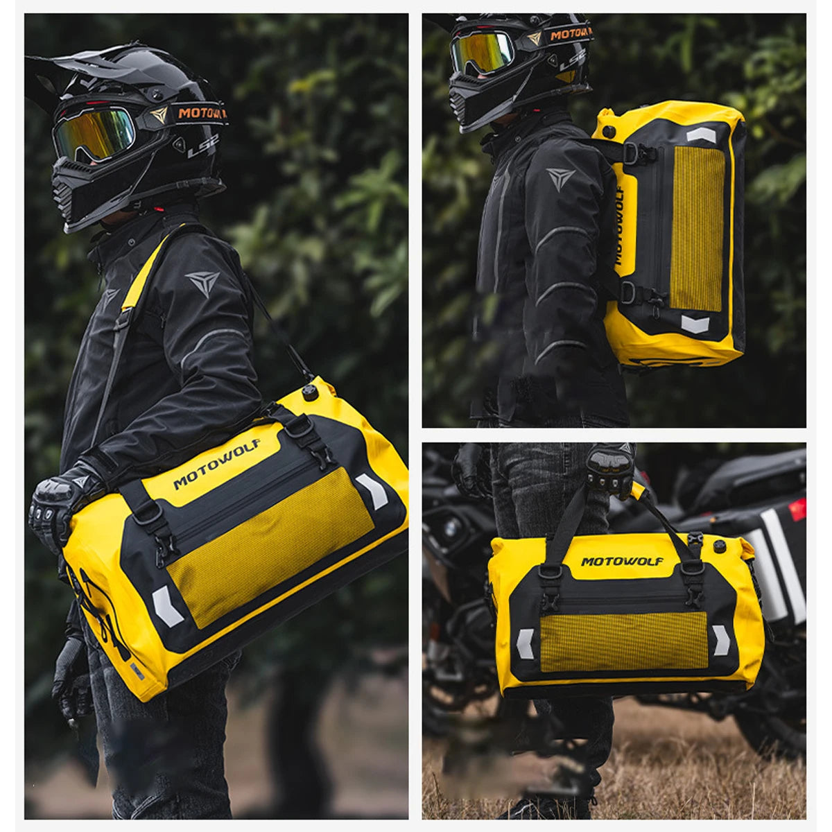 Motorradgepäcktasche wasserdicht – 40L/66L/90L Motorradhecktasche