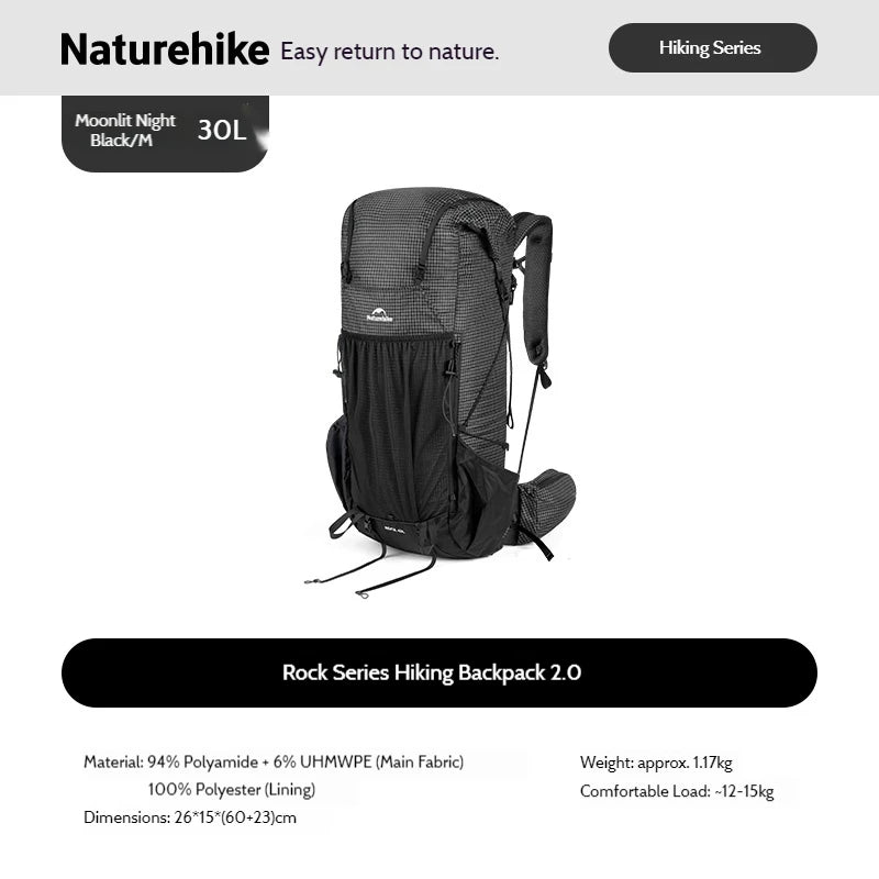 Ultraleichter Wanderrucksack Birkengeist – 30/45/60L