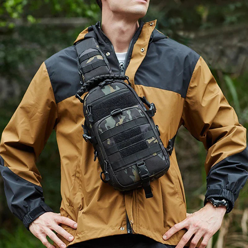 Herren Brusttasche Tactical 4L – MOLLE, Tablet-Fach & Multi-Pockets