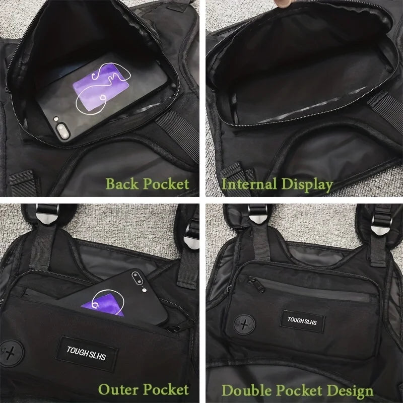 Taktische Brusttasche Streetwear – Hip Hop Vest Bag für Herren