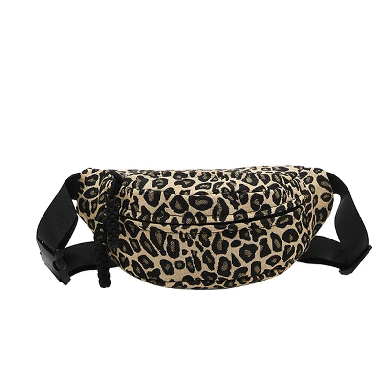 Gürteltasche Damen Leopard Canvas – modisch & praktisch
