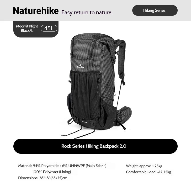 Ultraleichter Wanderrucksack Birkengeist – 30/45/60L