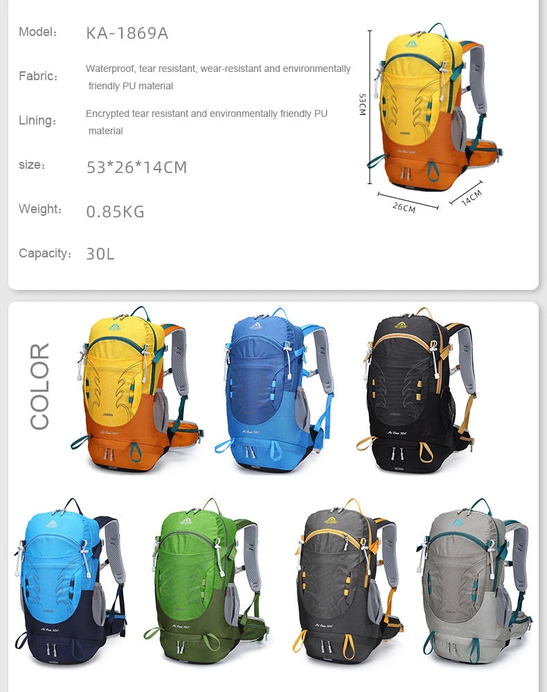 Wanderrucksack Unisex 30L – leicht, robust & wasserdicht