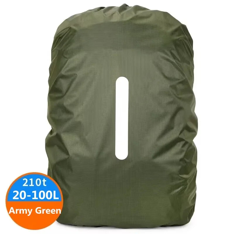 Regenschutz Rucksack 20-100L – Reflektierender Regenüberzug Wasserdicht für Fahrrad, Wandern & Camping