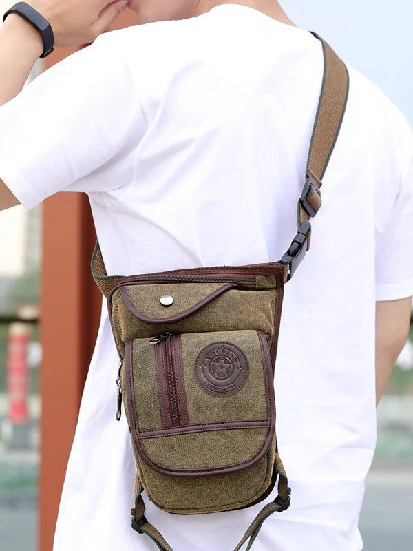 Beinholster Canvas – Motorrad Gürteltasche mit Hüftgurt