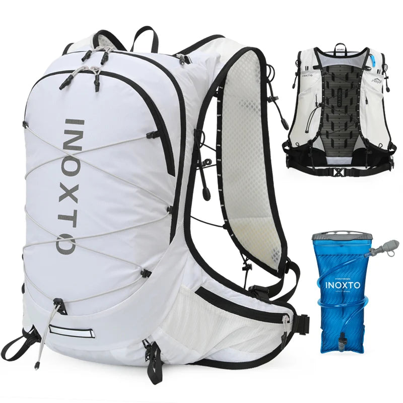 Lauf- & Fahrradrucksack 18L – Trinksystem & 360° Reflektoren