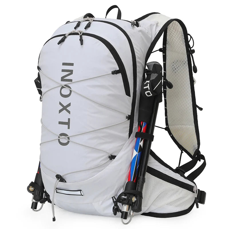 Lauf- & Fahrradrucksack 18L – Trinksystem & 360° Reflektoren