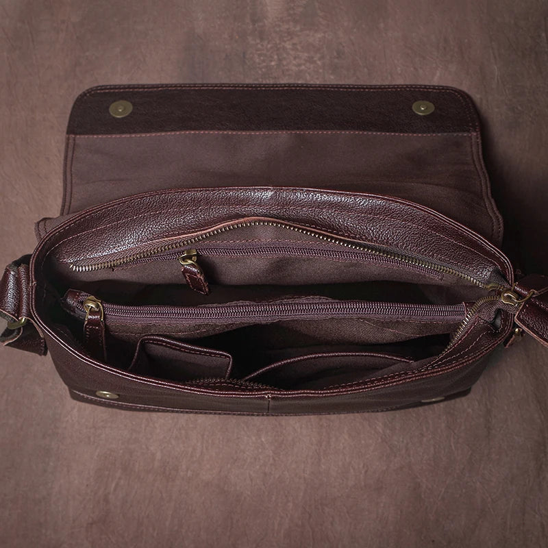 Aktentasche Leder Herren – Vintage Rindsleder braun
