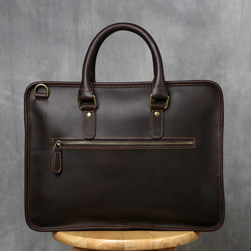 Aktentasche Leder Herren – 14 Zoll Laptoptasche Business