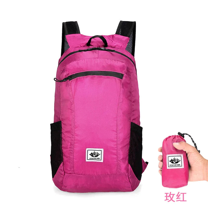 Faltbarer Rucksack 18L – Ultraleicht & Wasserdicht für Outdoor