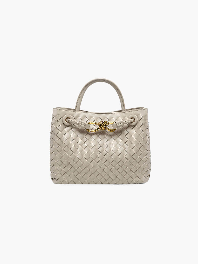 Gewebte Midi Handtasche – Handgemacht & Vielseitig Elegant