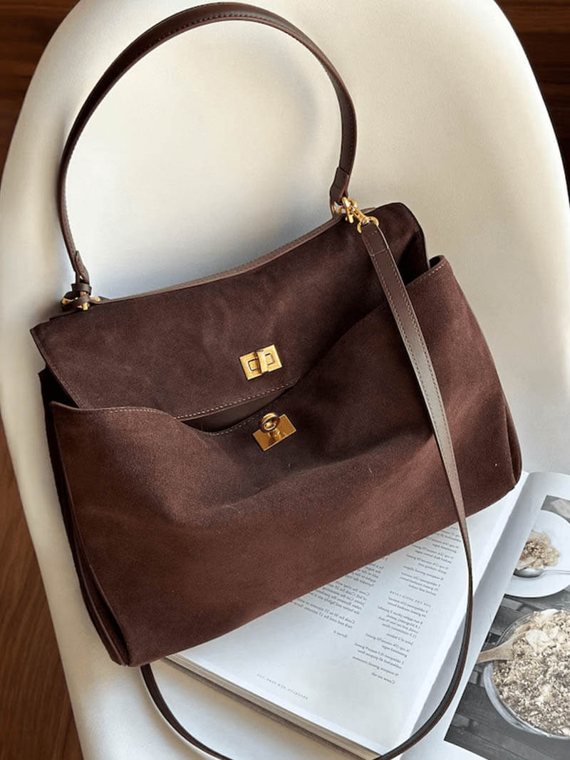 Chic Handtasche aus Veganem Wildleder – Zeitlose Klasse für Jeden Anlass