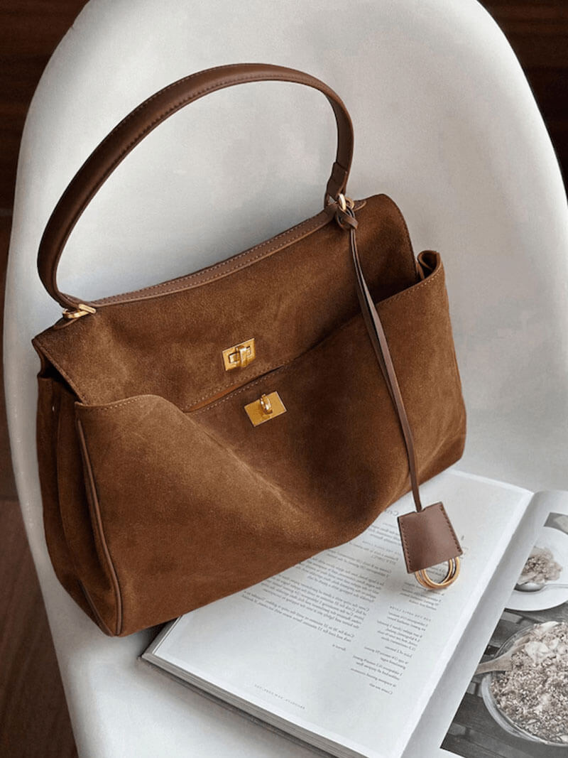 Chic Handtasche aus Veganem Wildleder – Zeitlose Klasse für Jeden Anlass
