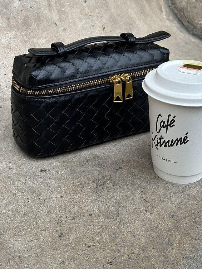 Geflochtene Handtasche aus Veganem Leder – Elegant & Vielseitig für Jeden Anlass