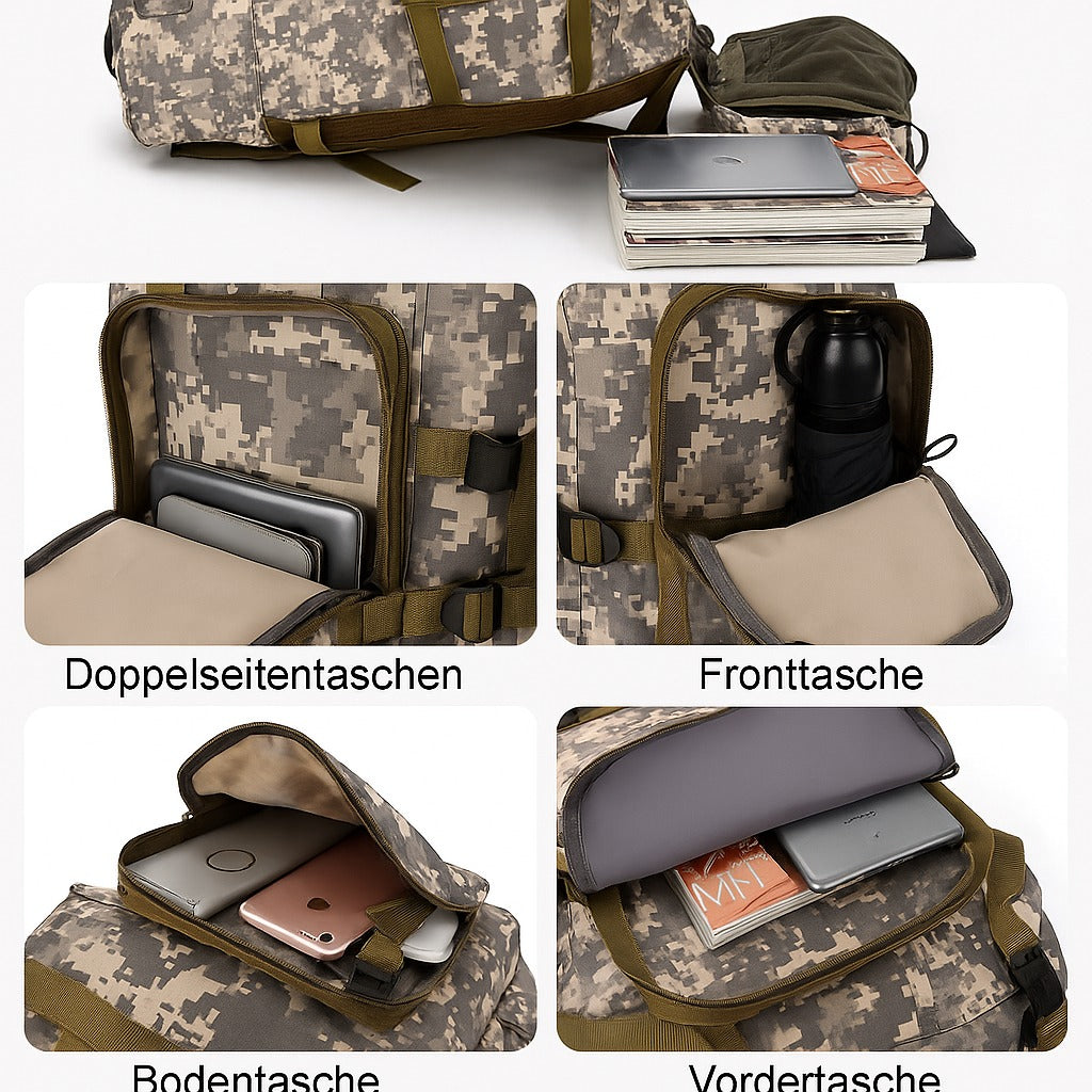 Rucksack 80 Litre – robust, wasserbeständig & ergonomisch