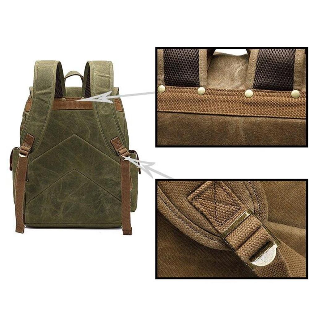 Army Rucksack FALKENRIGG 20L – Militär Rucksack Canvas & Leder